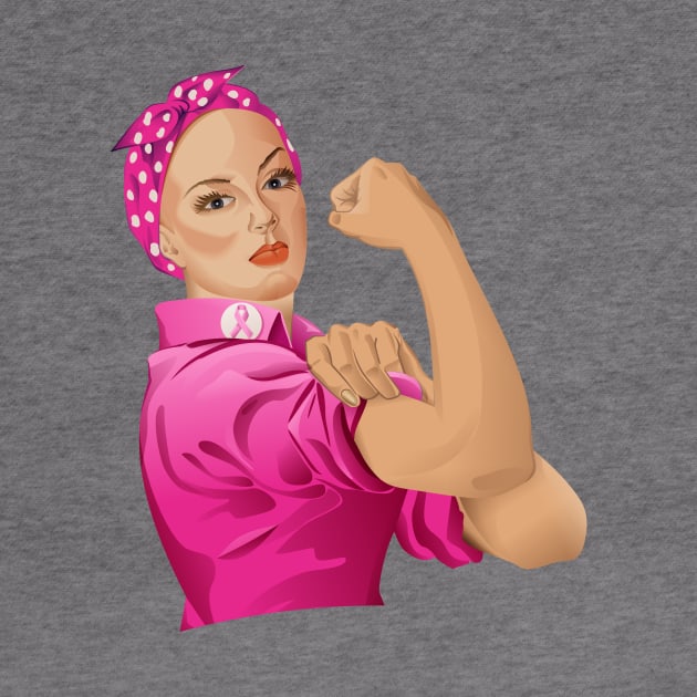 Rosie the Riveter Breast Cancer Awareness by sifis